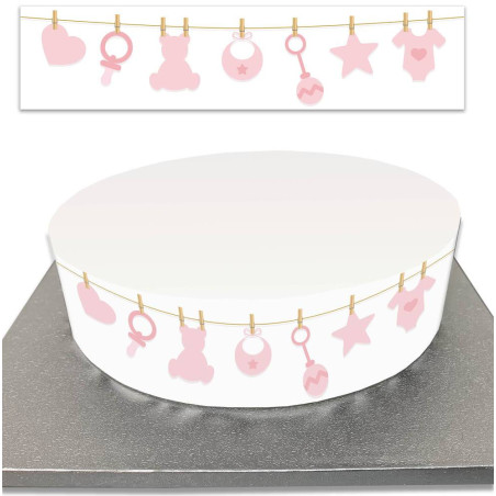 Sugar cake outline garland BABY SHOWER boy