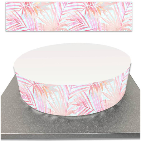 Contour de Gâteau en sucre pour gâteaux Tropic flamingo