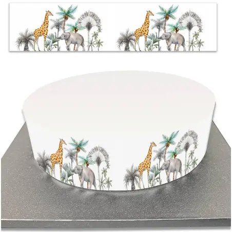 Décos Gâteau Animaux Jungle JeVenis - Set Safari Pour Anniversaire
