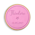 Personalized stamp 6cm - star with border