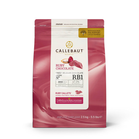 Chocolat Ruby 47,3 % de Callebaut RB1 2,5 kg