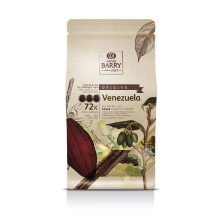 Chocolat noir origine Venezuela 72% de Callebaut 1 kg