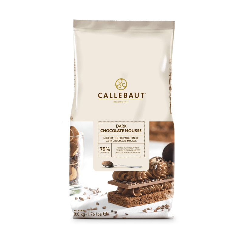 Mousse au chocolat noir en poudre de Callebaut- 800 g