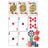 Impresión de comida CASINO y juego de cartas de Poker