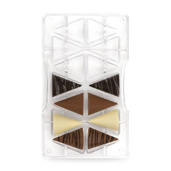 Moule à chocolat triangles en polycarbonate x14