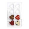 Moule chocolat en polycarbonate cœurs x 8