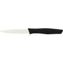 Couteau d'office à lame lisse noir 10 cm