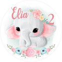Personalized Baby Elephant Food Print