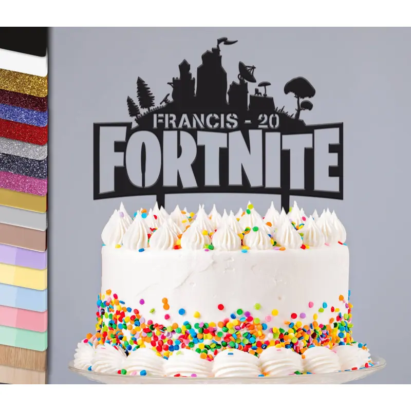 Topper gâteau personnalisé FORTNITE Basic
