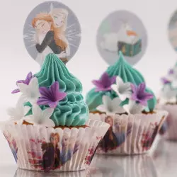 Décorations azyme La reine des neiges 2 pour cupcakes x20