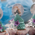 Snow Queen Unleavened Decorations 2 for cupcakes x20