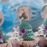 Décorations azyme La reine des neiges 2 pour cupcakes x20
