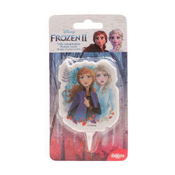 Bougie La reine des neiges 2 Elsa et Anna 2D
