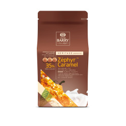 Chocolat blanc Zéphyr Caramel 35% de Barry 2,5 kg