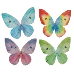 Papillons assortis en azyme 4 cm x87