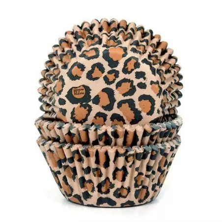 Caissettes à cupcakes léopard x50