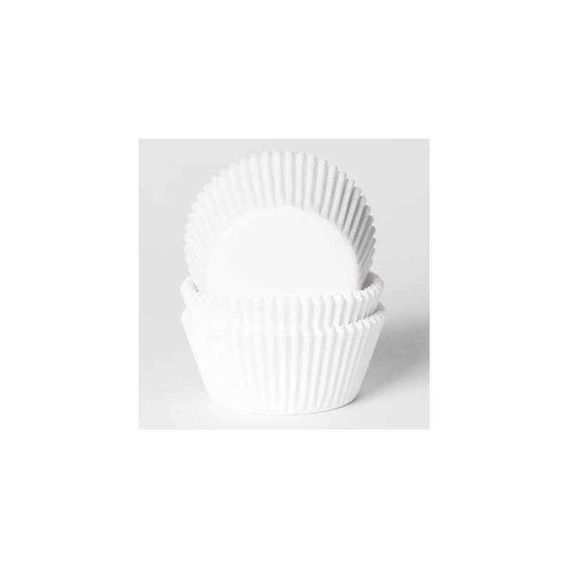 Mini caissettes à cupcakes blanches x500