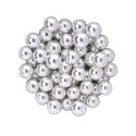 Silver sugar beads 500 g - 8 mm