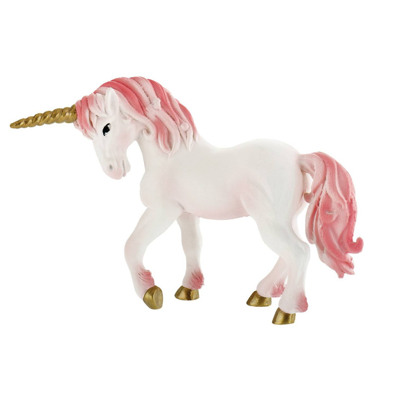 White and pink unicorn figurine 8,4 cm