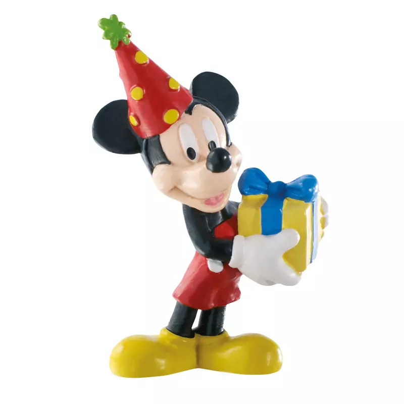 Figurine Mickey anniversaire - 7.5 cm - Planète Gateau