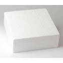 DUMMY Cake SQUARE polystyrene - Height 10 cm