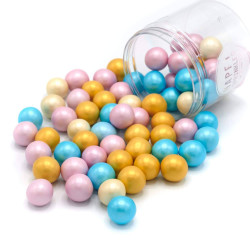 Billes en chocolat XXL couleur pastel Happy Sprinkles - 135 g