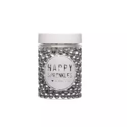 Billes en chocolat couleur argent Happy Sprinkles 75 g