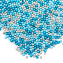 Happy Sprinkles Blue Mix Metallic Chocolate Sugar Beads - 80 g