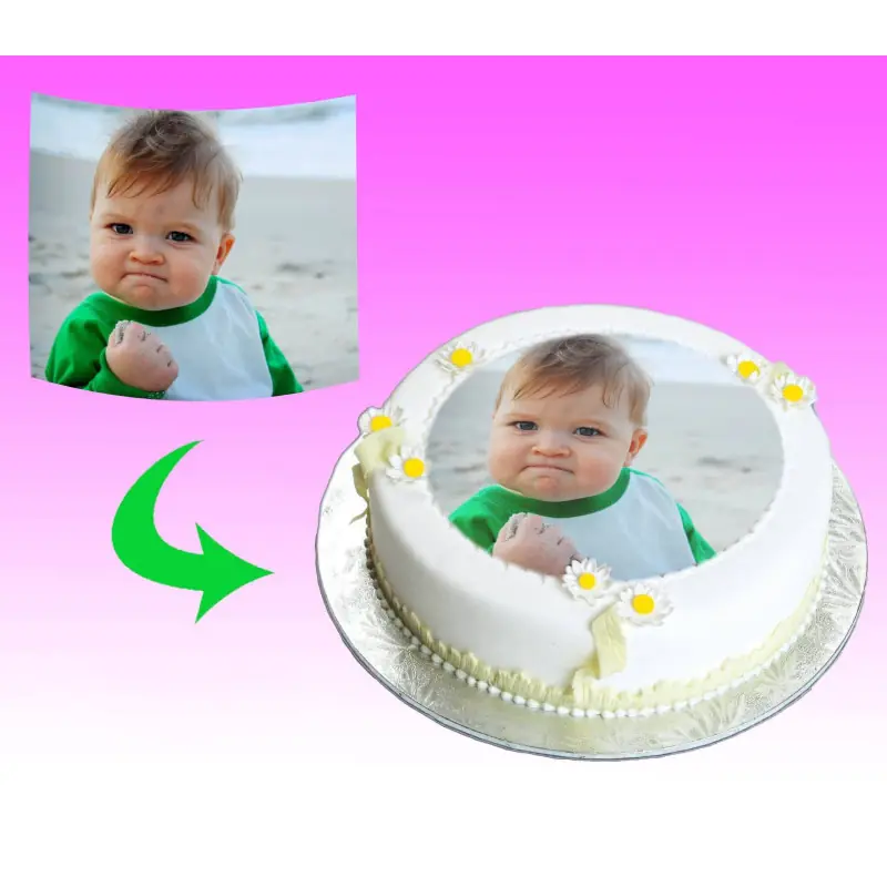 Décoration Comestible Gamer Pour Gâteau - Disque En Sucre Imprimé 20 Cm - Neuf