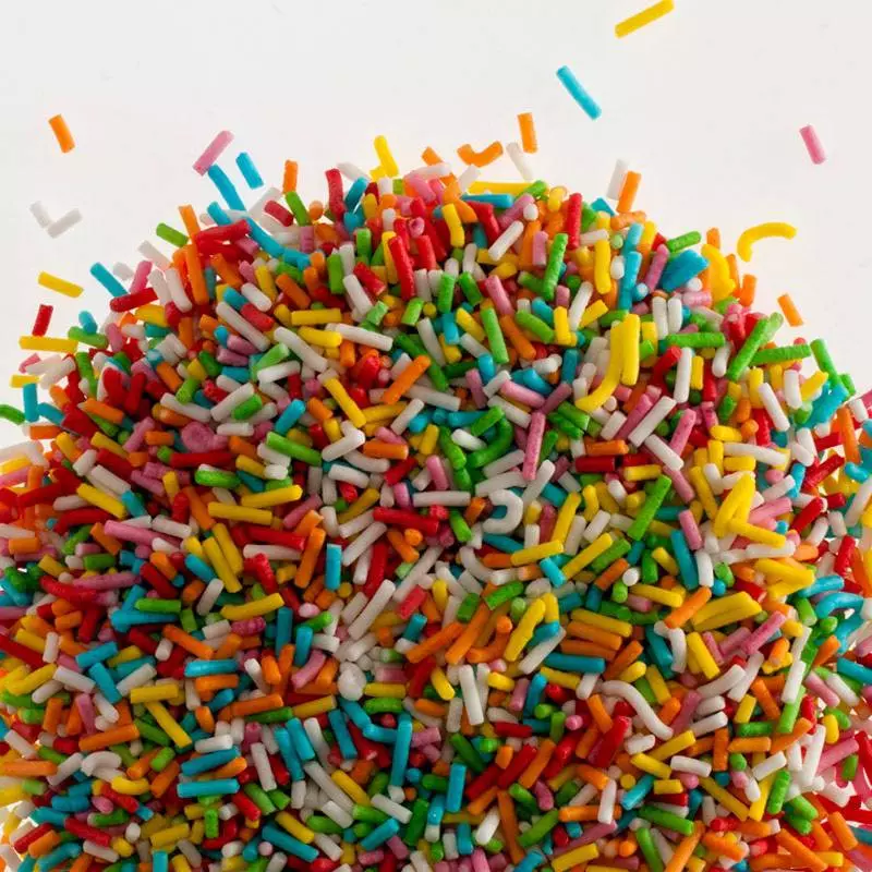 Vermicelles multicolores en sucre - 1,2 kg - Planète Gateau