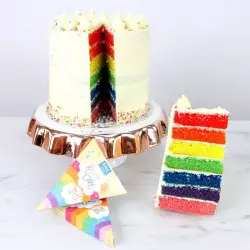 Colorante alimentario para tartas arco iris - 7 colores - Planète Gateau
