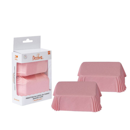 Caissettes à mini cakes rose x 36