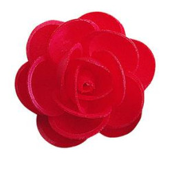 Roses rouges en azyme 4,5 cm - x 50