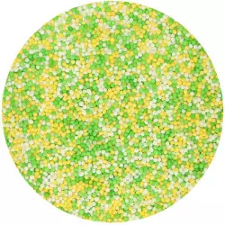 Microperlas Verde, amarillo, blanco