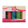 Pack of 5 Christmas coloured sugar doughs Funcakes 5 x 100 g