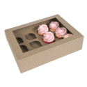 Boites à cupcakes en carton 12 cavités - x2