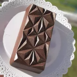 Moule chocolat Tablette diamant - 2 cavités