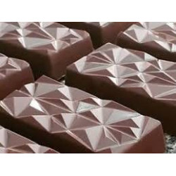 Moule chocolat tablettes diamant - 4 cavités
