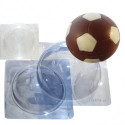 Kit moules ballon de football 3D creux en chocolat 18cm