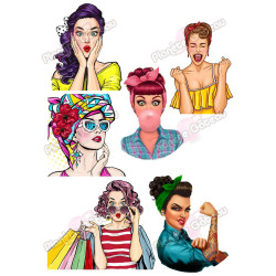 Impression alimentaire Pin up Girl power