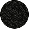 Perles noires brillantes 4mm