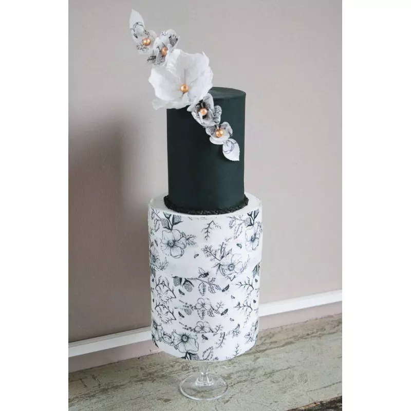Wafer paper floral design decoration kit - Planète Gateau