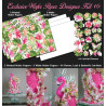 Kit de décorations en Wafer paper design tropical