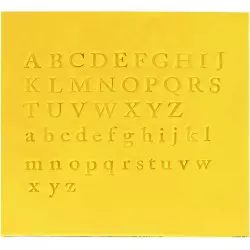 52 embosseurs alphabet PME Collection 2