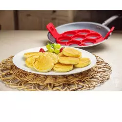 TD® V Pancake Moule antiadhésif/ 7 Moules à Gâteaux Oeufs Outil de