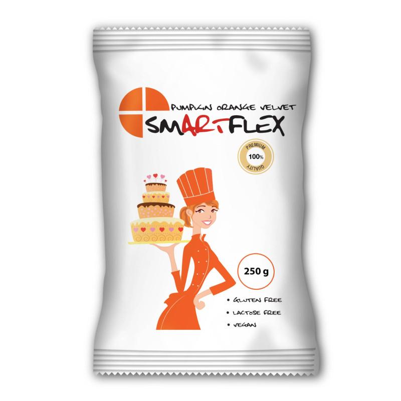 Pasta de azúcar Smartflex naranja 250g