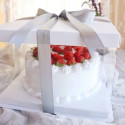 White Expo cake box 21x21x24 cm