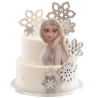 Décoration de gâteau La reine des neiges Elsa 14,8 x21 cm