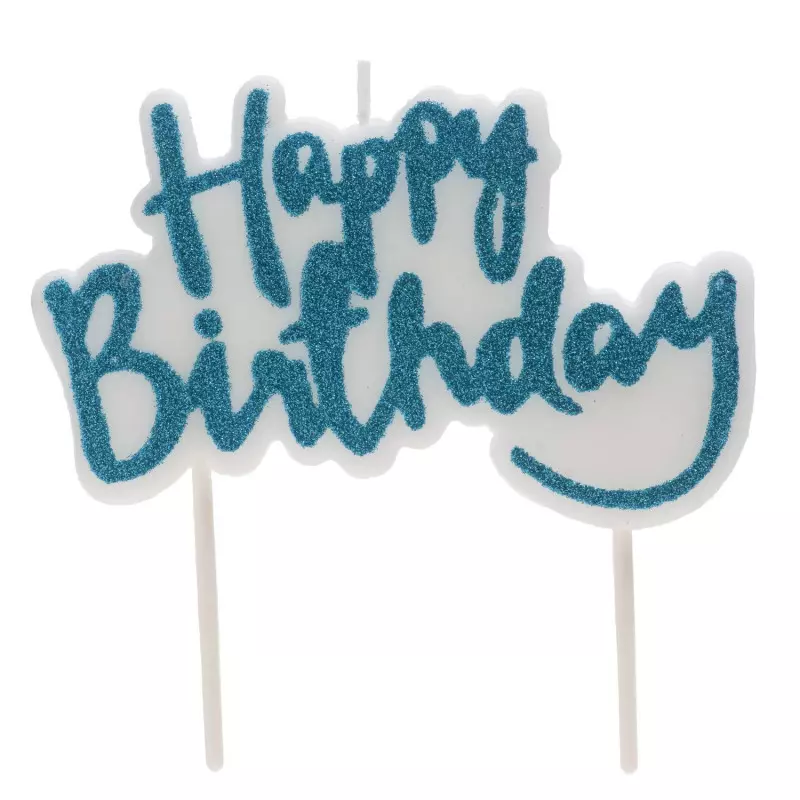 Bougies d'anniversaire Numéro 5,3D Bleu Bougie Chiffre 5,sirene