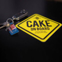 Magnet pour voiture "Cake on board"